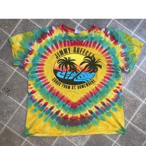 Jimmy buffett rainbow tye dye
